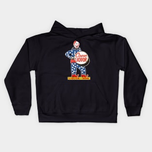 Clown Liquor Vintage Retro Circus Kids Hoodie